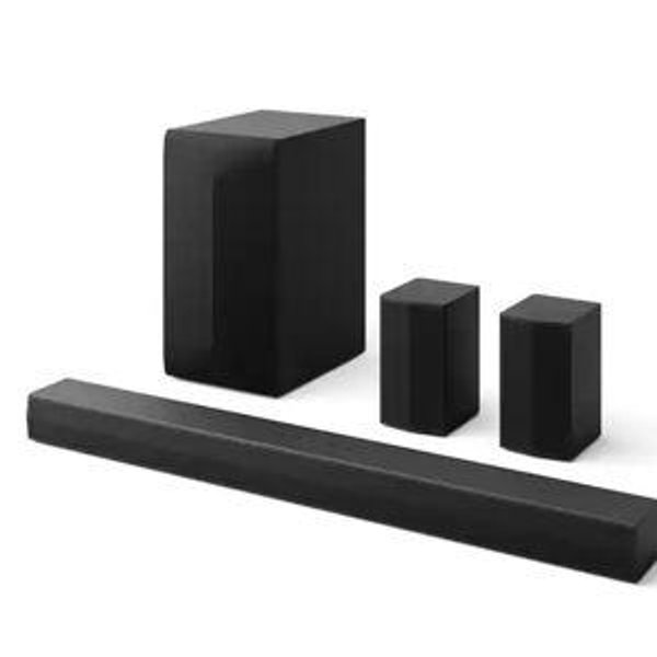 LG - 5.1-Channel S60TR Home Theater Soundbar with Wireless Subwoofer and Rear Speakers, Dolby Audio - Black