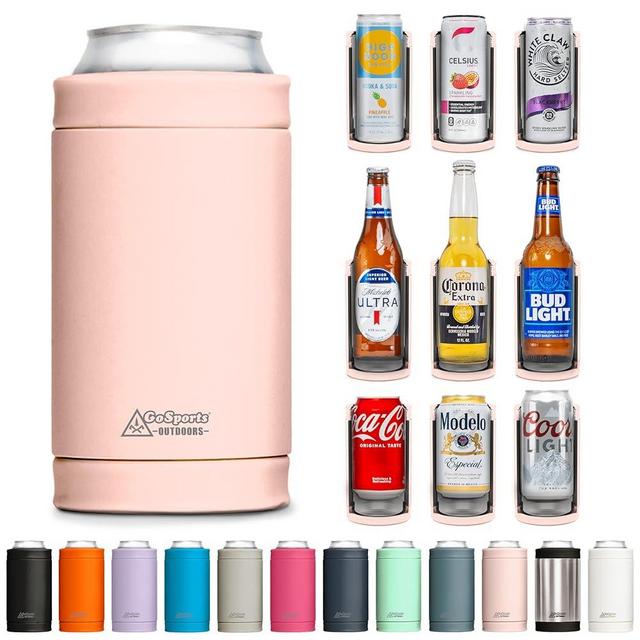 DUALIE 3 in 1 Insulated Can Cooler - 15+ Colors - Universal Size for 12 oz Cans, Slim Cans, and Bottles