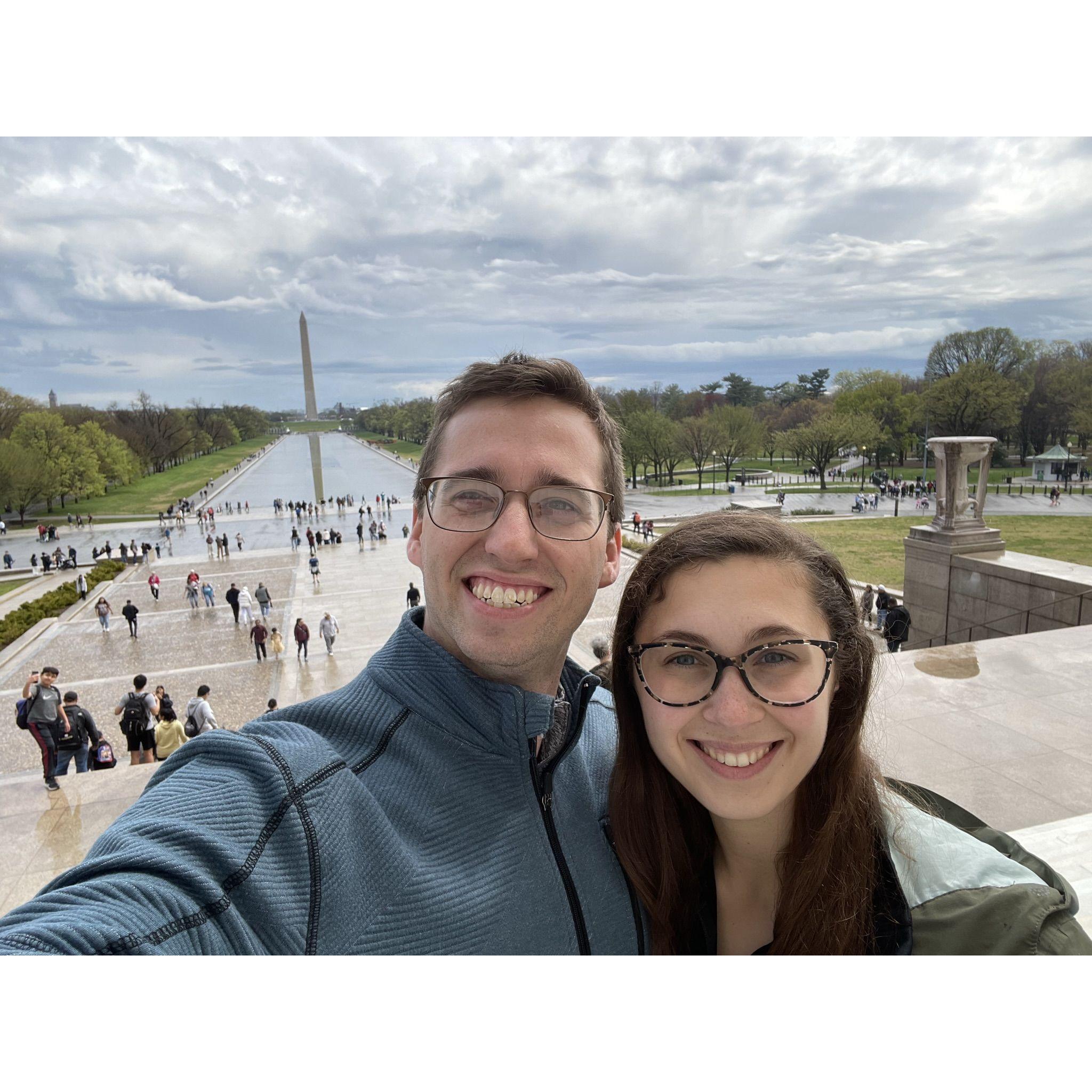 She finishes her last clinical rotation in Maryland and he visits so they can explore