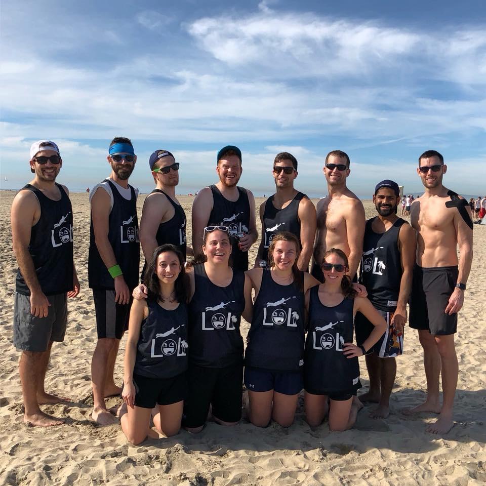 Our team at Wildwood Beach Ultimate Tournament