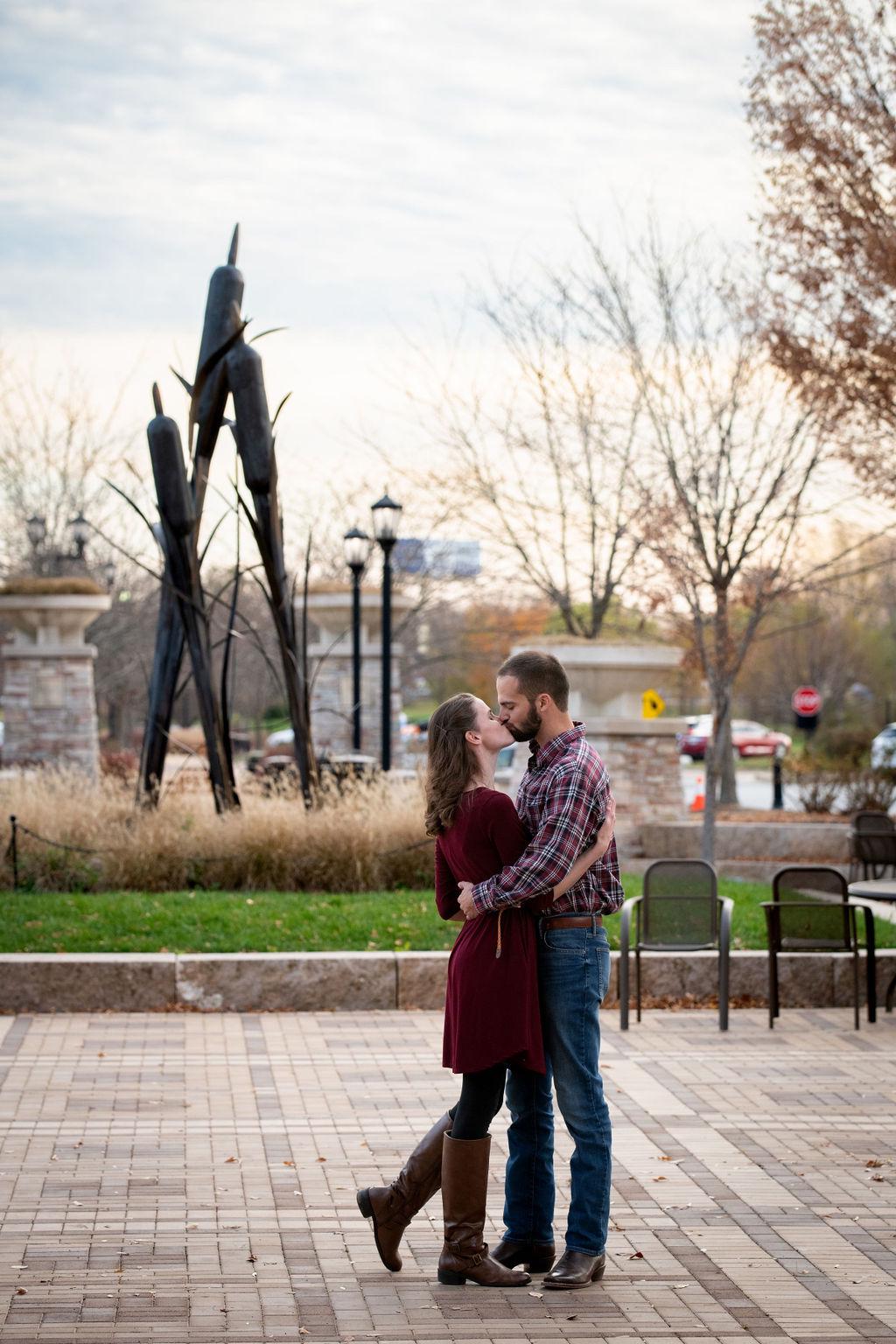 Engagement photos at the Lake Saint Louis Meadows (where we had our first date) done by Gigi Wagner Photography - November 20, 2021