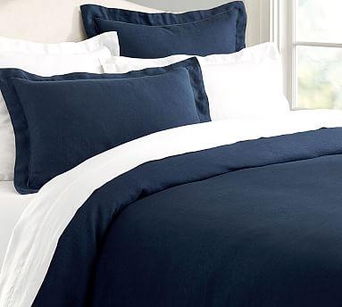 Belgian Flax Linen EURO Sham - Midnight