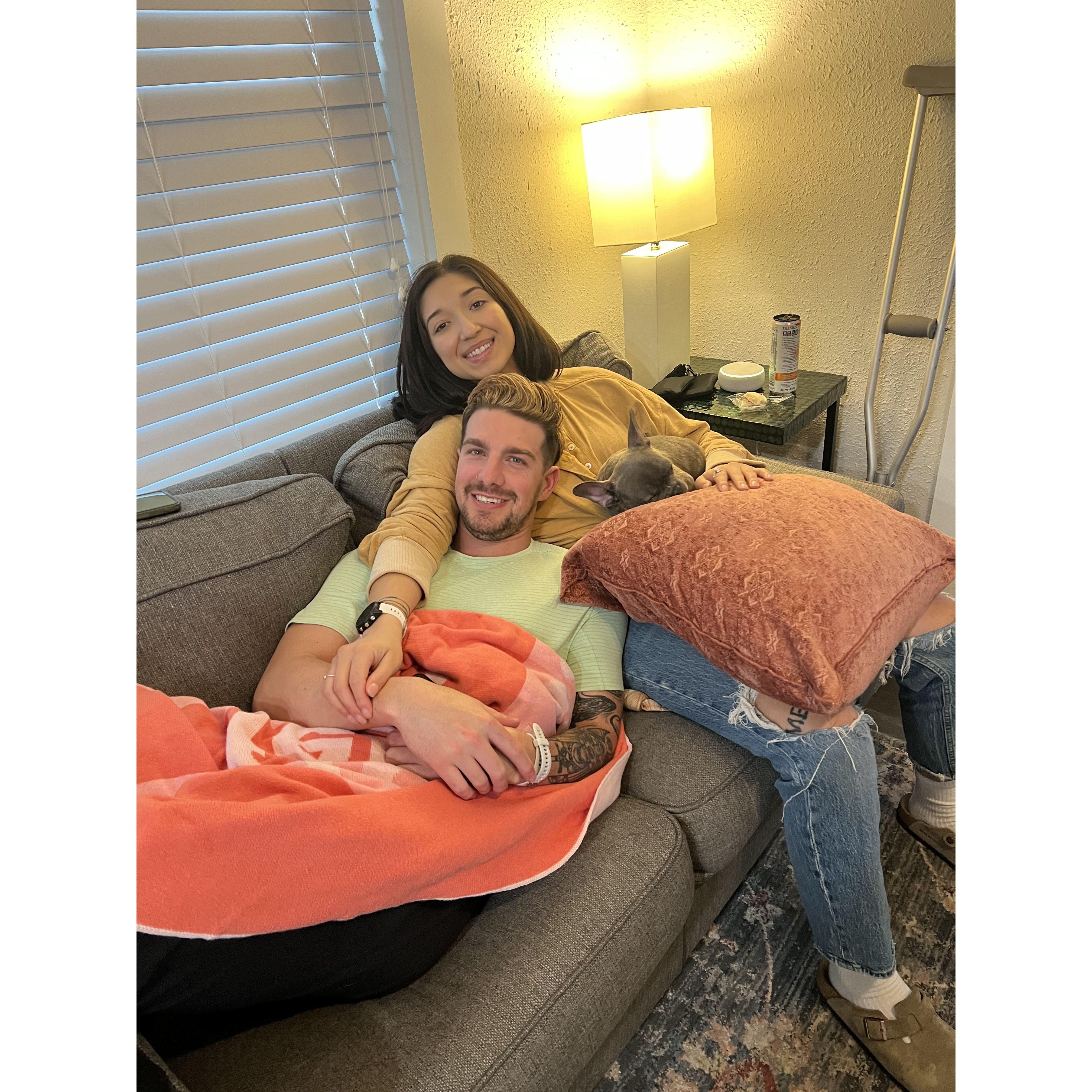 Meeting Willow for the first time and relaxing before Bailey's wedding.
