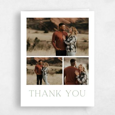 Pale Jade, Green Wedding Thank You - Heritage Barn Multiphoto