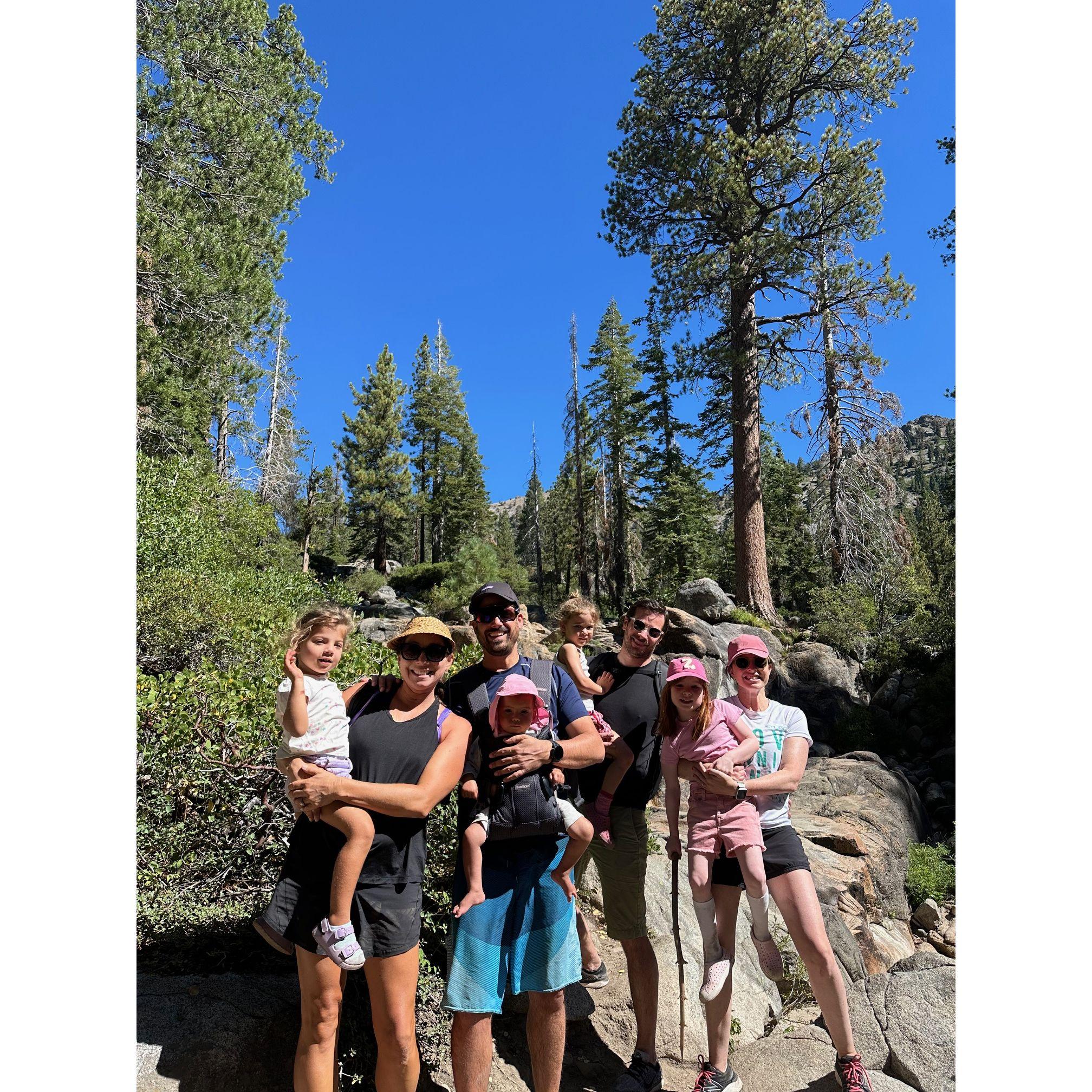 Hiking in Tahoe with our San Francisco fam