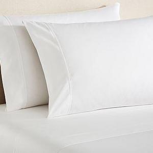 PB Essential 300-Thread-Count Sheet Set, King, White