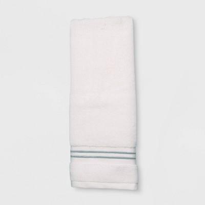 Microcotton Spa Hand Towel Aqua Stripe - Fieldcrest&#174;