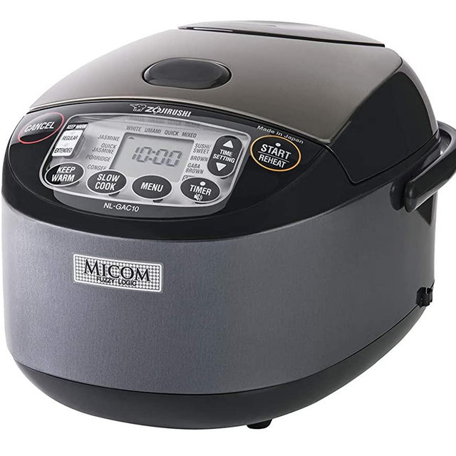 Zojirushi NL-GAC10 BM Umami Micom Rice Cooker & Warmer, 5.5-Cup, Metallic Black, Made in Japan