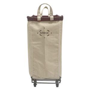 Permanent Style Bag Caddie Casters, Natural 2" w/ Brown Leather