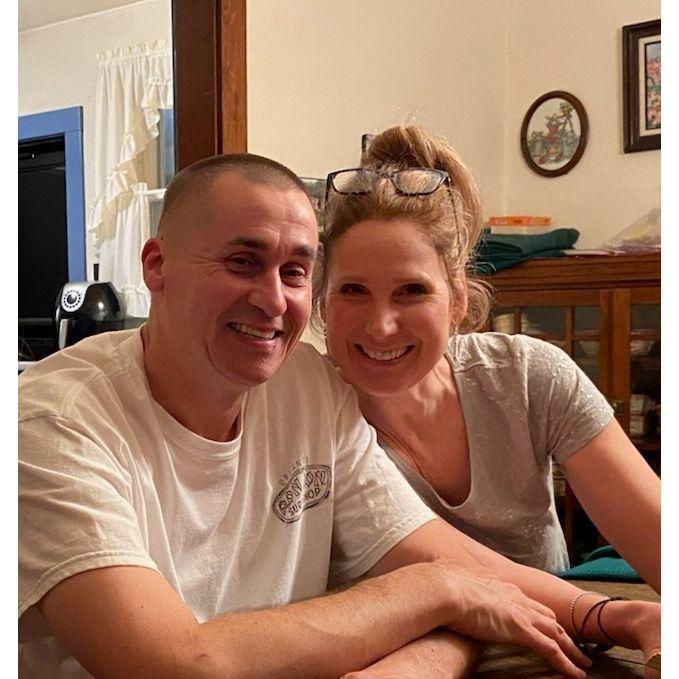 First New Year's Eve: We spent our first New Year's Eve together at a family party. We were both exhausted from having worked a long day, but still had fun and got to kiss at midnight.