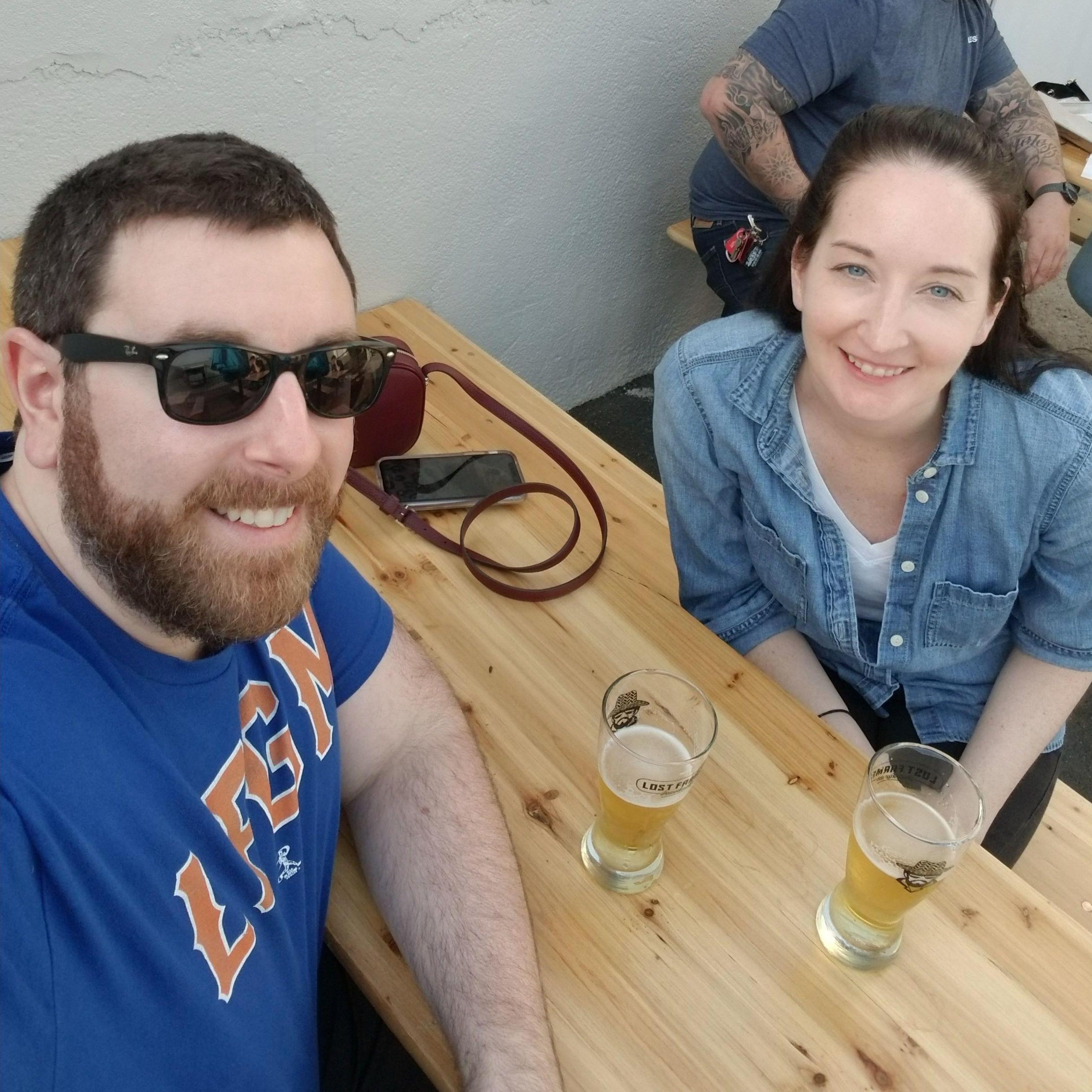 A casual afternoon out at a local brewery