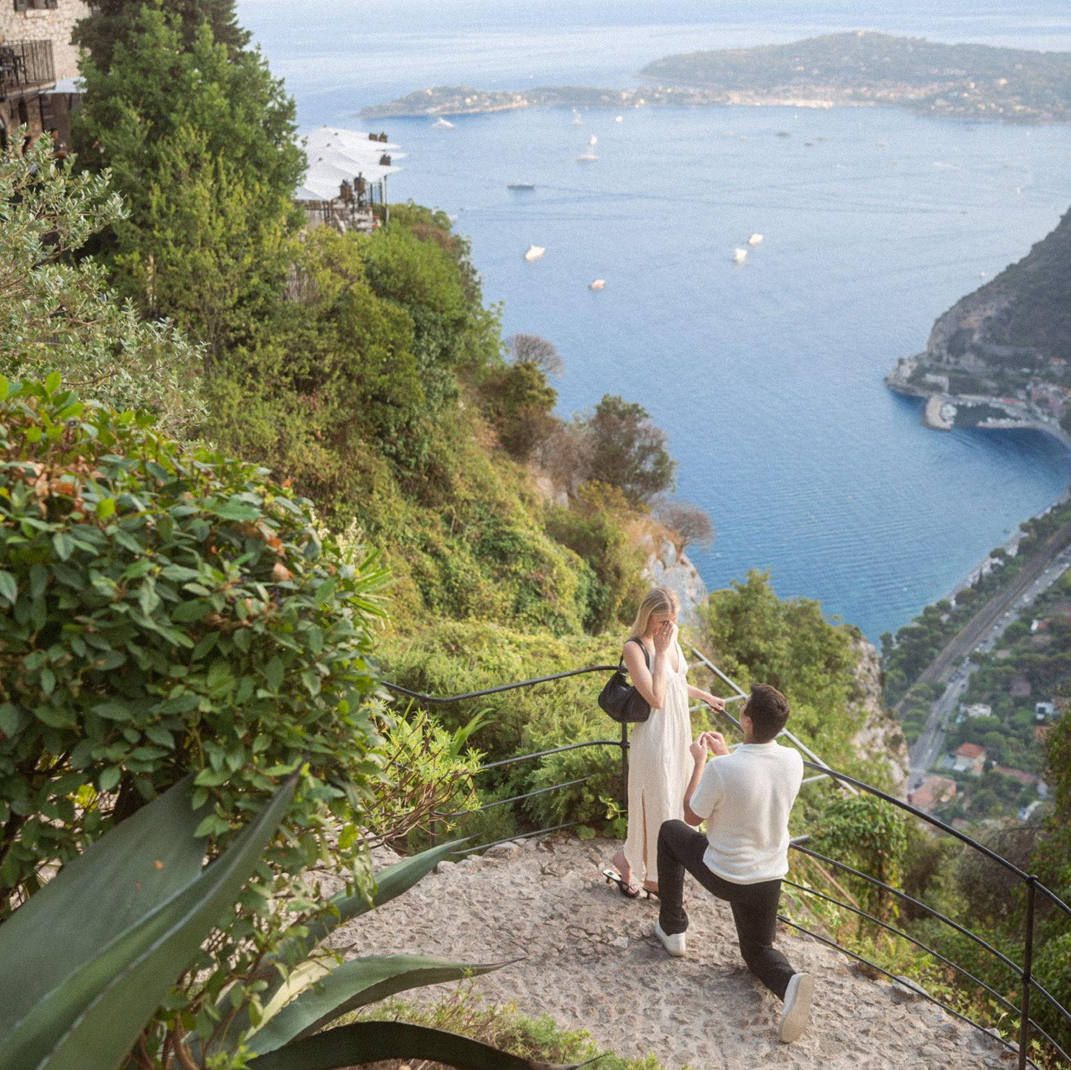 The proposal in Èze, France!
