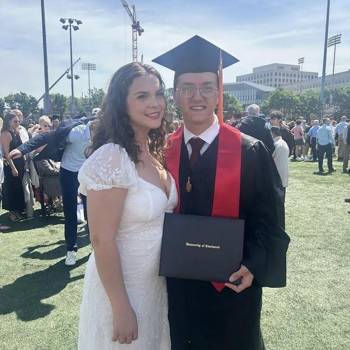 Nick's college graduation in 2024