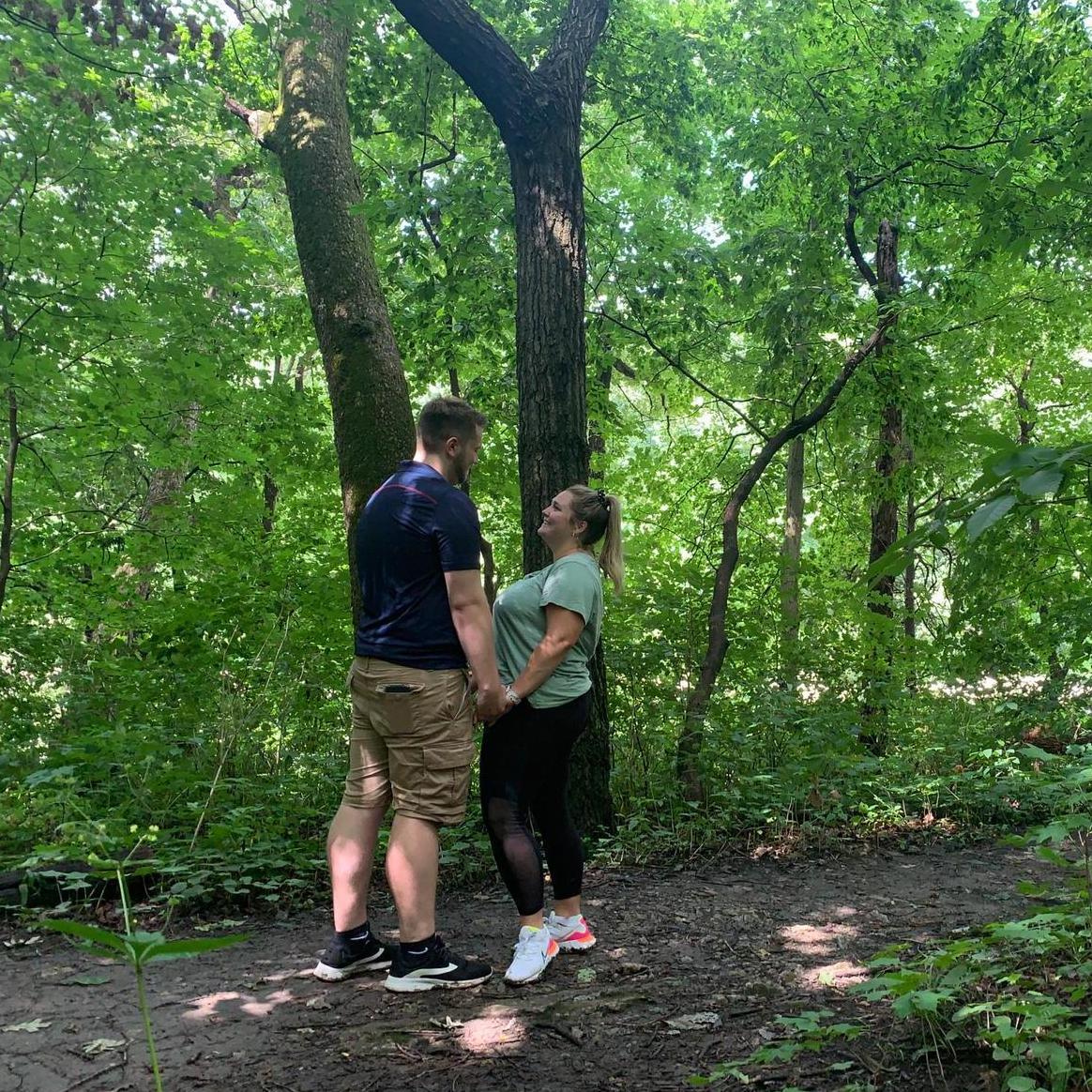 One of our first adventures to recreate our parent's first dates. (Hiking, followed going for Ice Cream)
