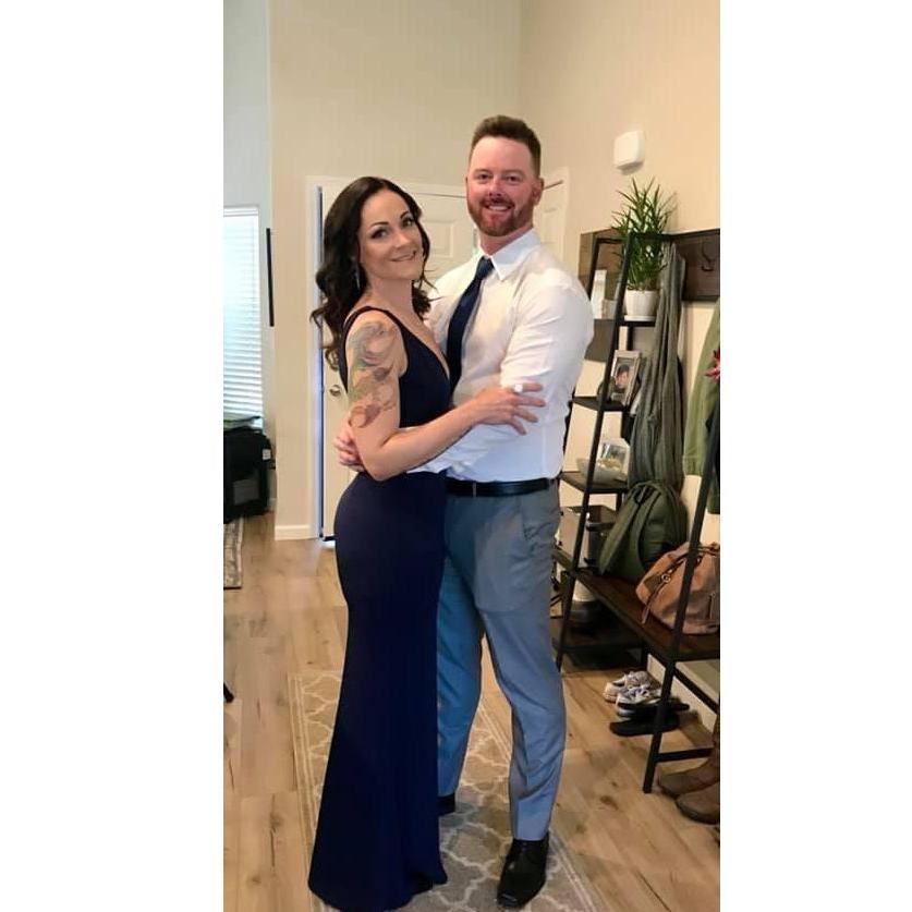 All dolled up for Mal and Jason's wedding.