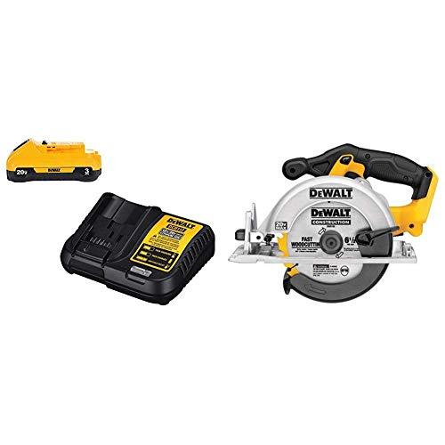 DEWALT DCS391B 20-Volt MAX Li-Ion Circular Saw (Tool Only) with DCB230C 20V Battery Pack