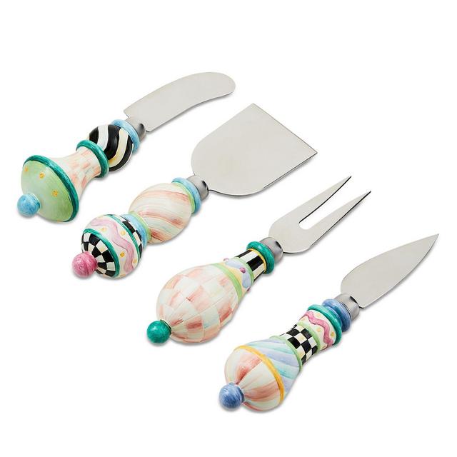 Mackenzie-Childs Rosy Meadow Cheese Spreader Set