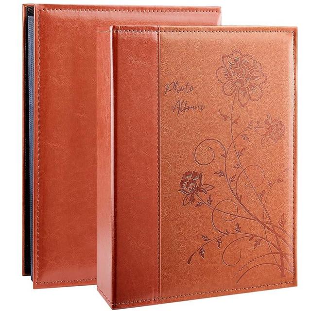 Artmag Photo Album 4x6 300 Photos, Extra Large Capacity Leather Cover Wedding Family Photo Albums Holds 300 Horizontal 4x6 Photos(Brown)