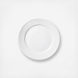 White Fluted Half Lace Bread & Butter Plate