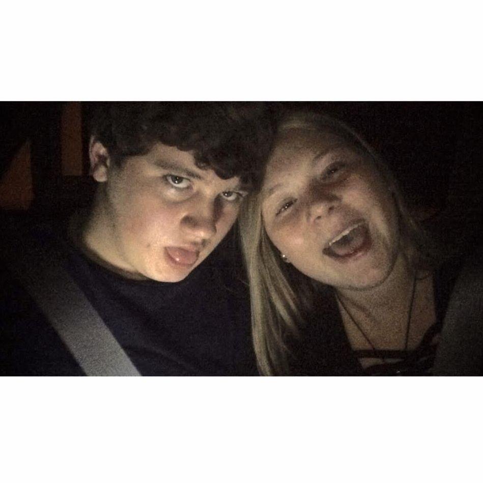 One of our first pictures as an official couple.