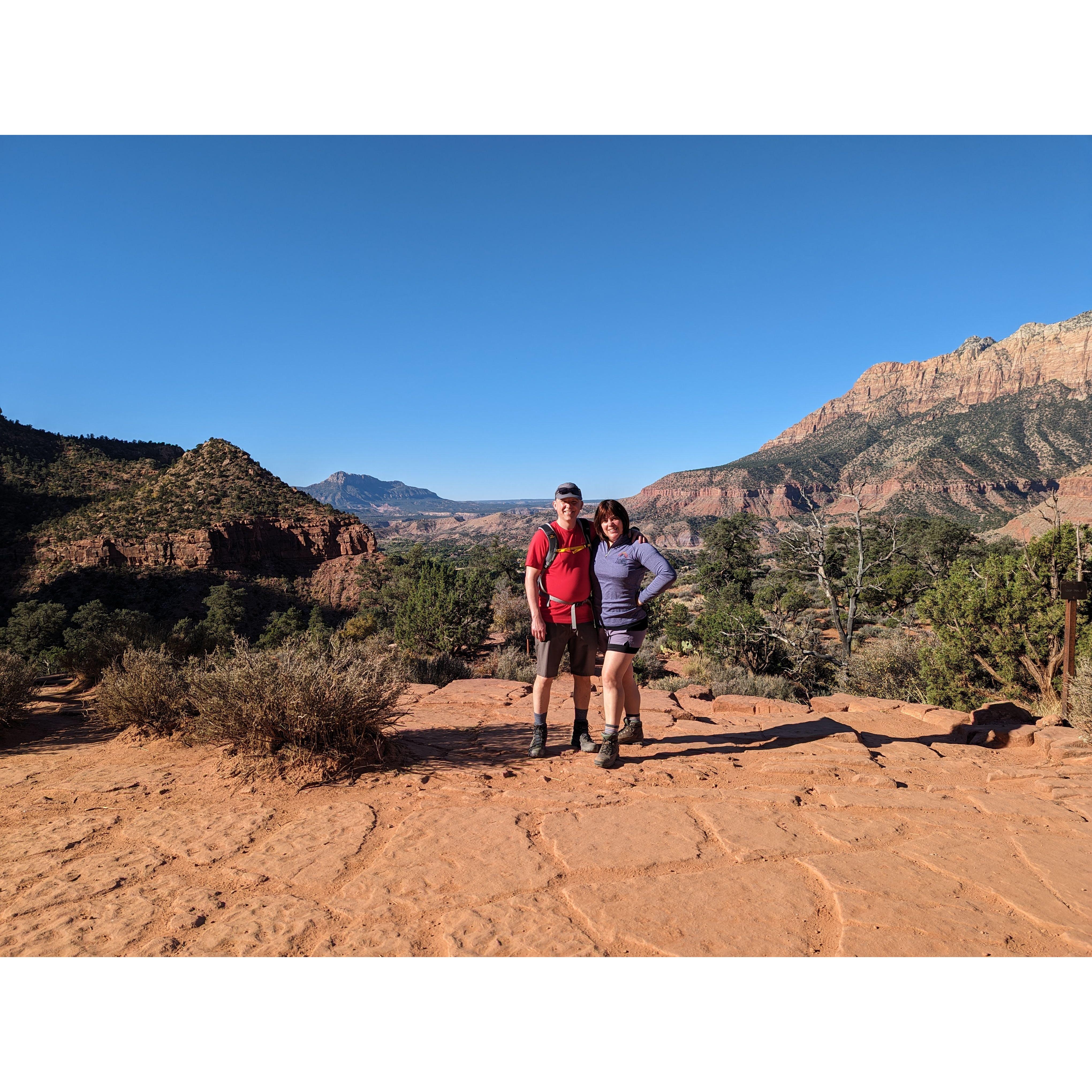 Zion National Park, where we got engaged!