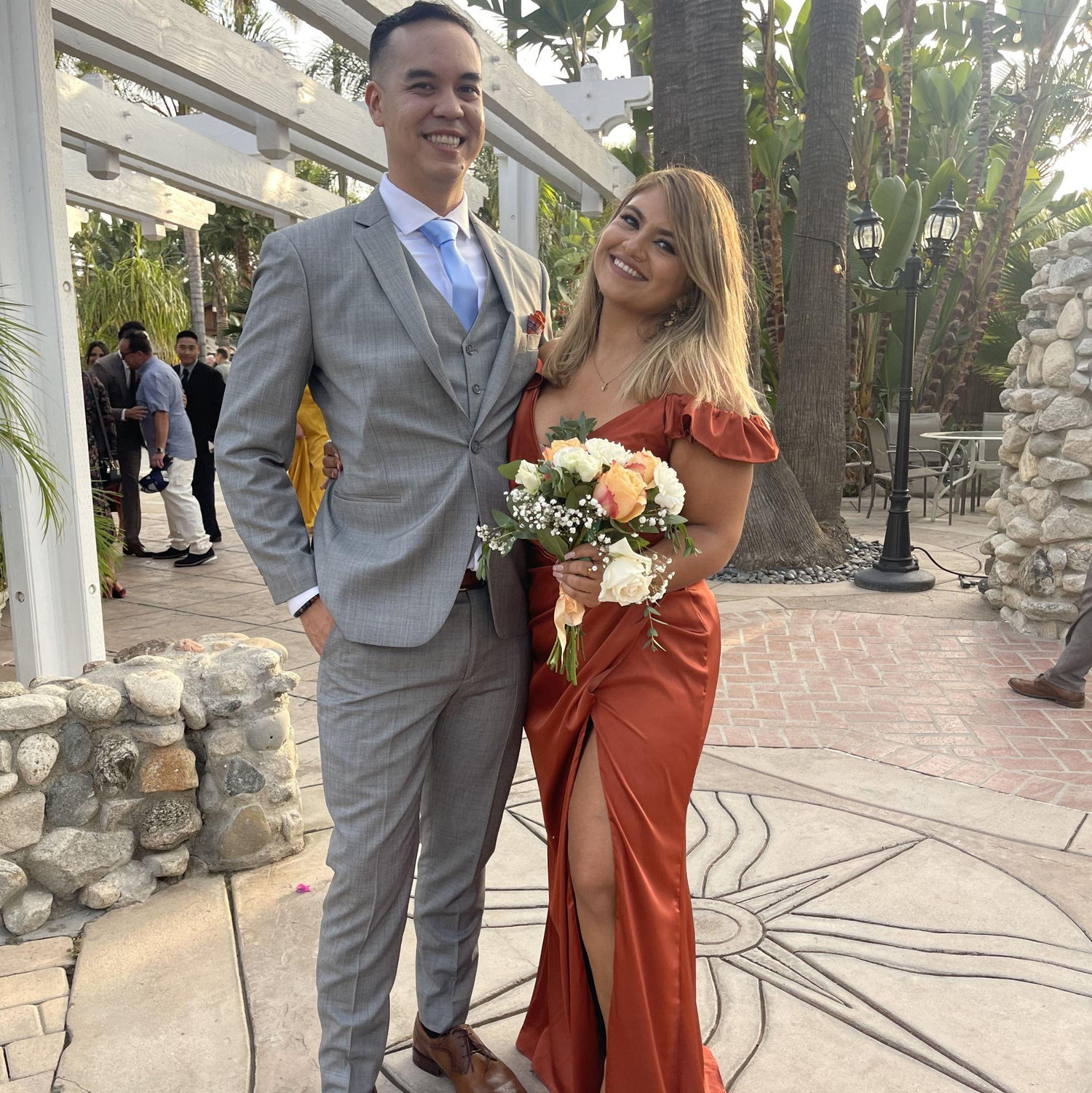 Our first wedding together at Jessica and LJ's wedding
