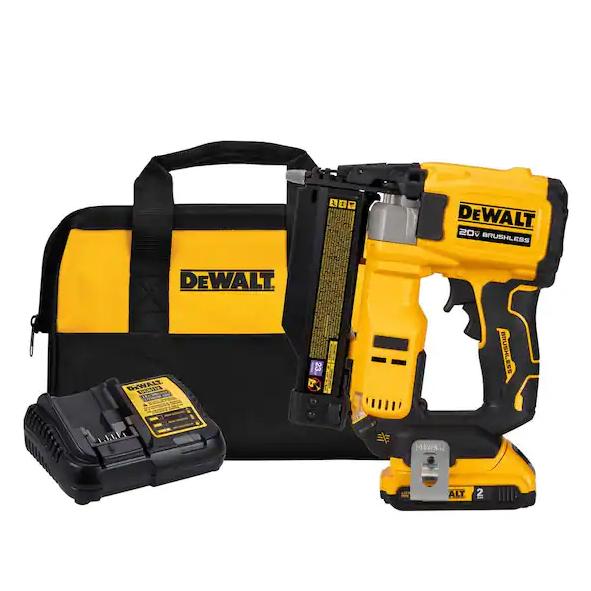 DEWALT ATOMIC 20V MAX Lithium Ion Cordless 23 Gauge Pin Nailer Kit with 2.0Ah Battery and Charger DCN623D1