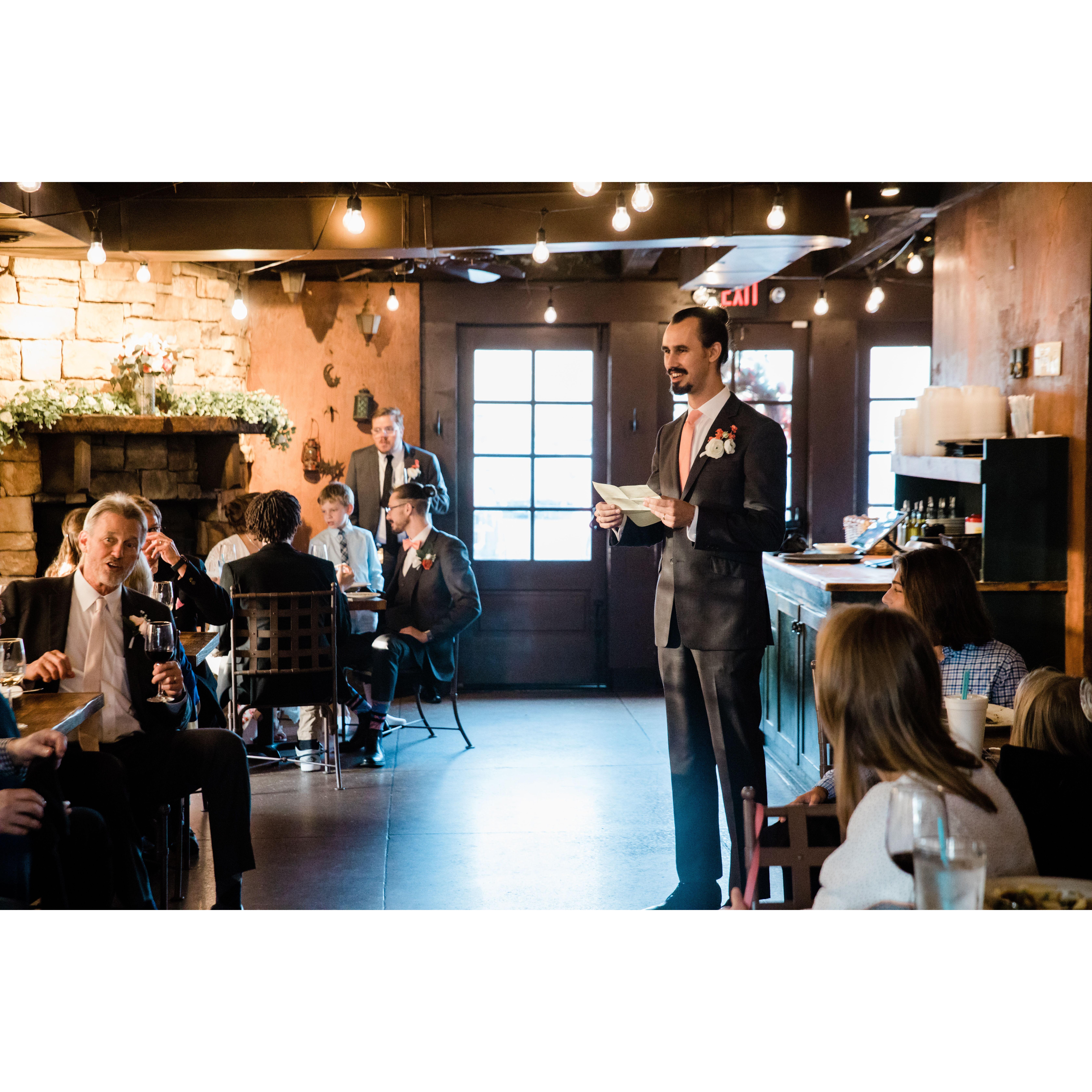 Best Man's speech