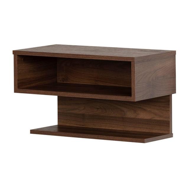 Sazena Floating Nightstand Natural Walnut - South Shore