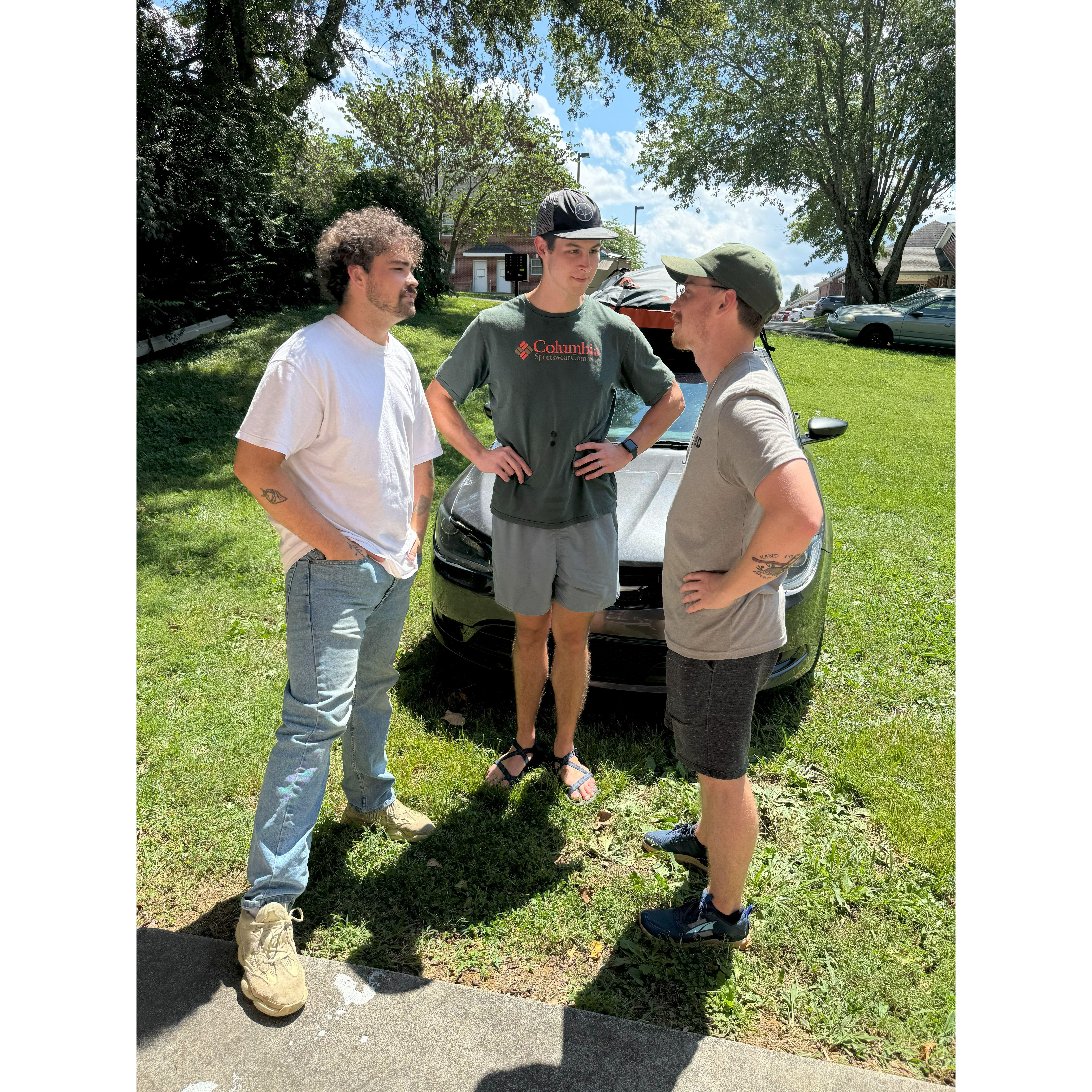 Saying goodbye to the boys