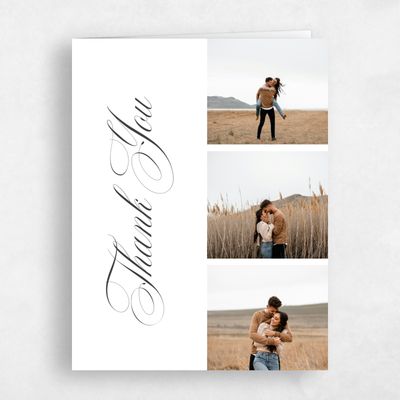 White Portrait Wedding Thank You - Jade Multiphoto