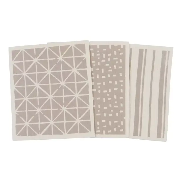 Simply Essential™ Mixed Swedish Dish Cloths in Sandshell (Set of 3)