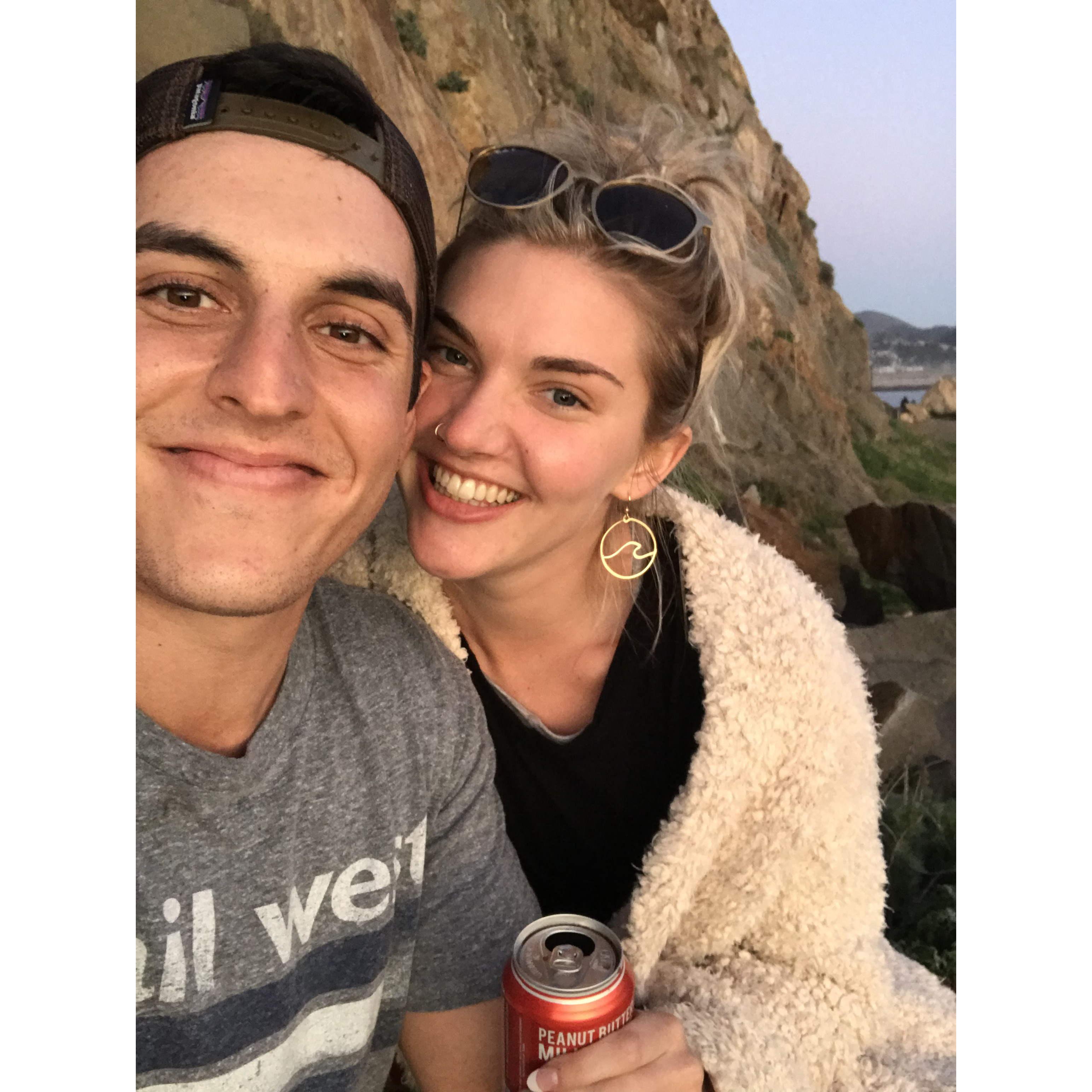 Our mom's thought we were crazy when Zach came to visit me in California shortly after we met!