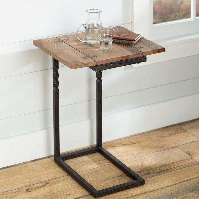 Rustic Pull-Up Table with Fold-Out Leaves