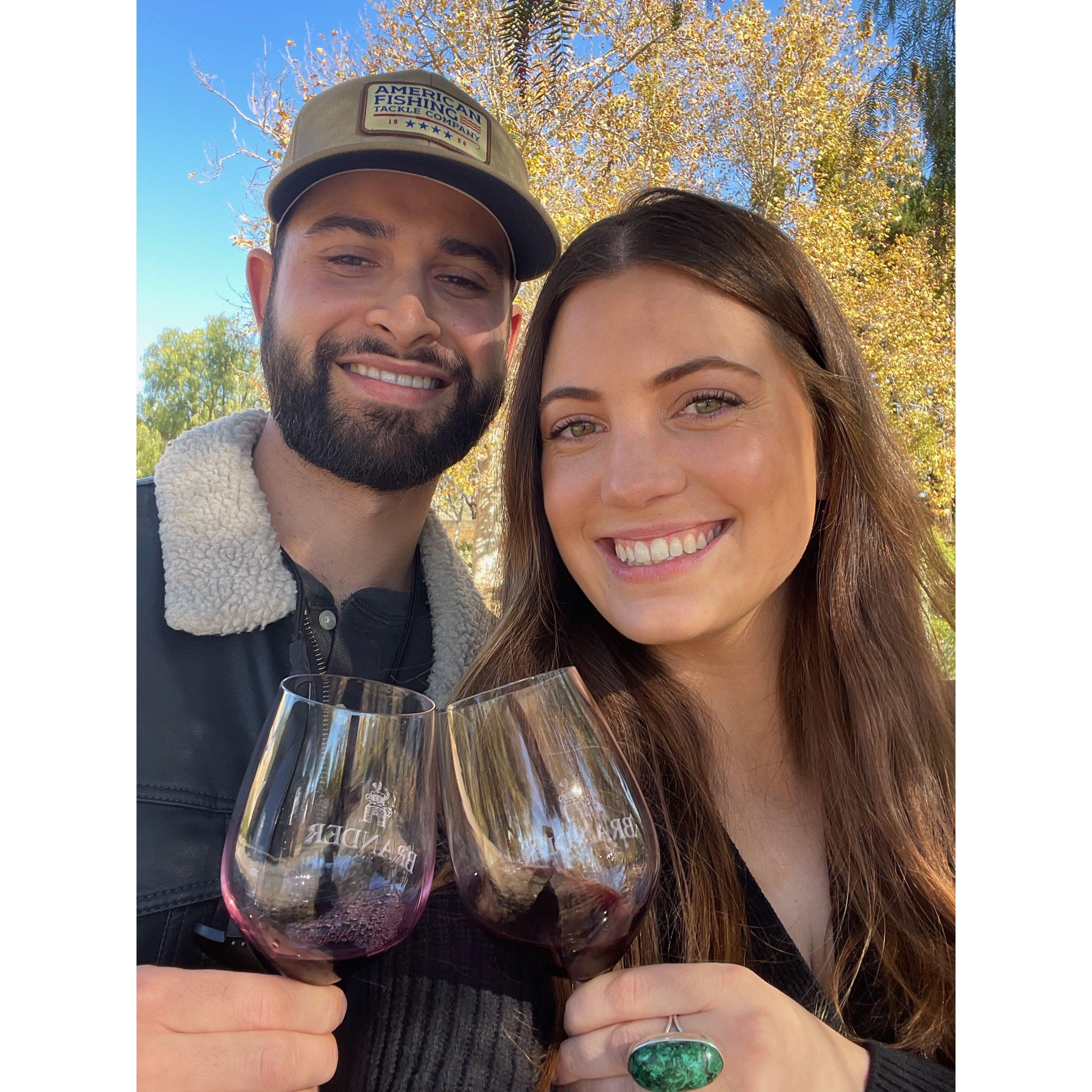 2021 - Wine tasting in Santa Barbara for Daniel's birthday