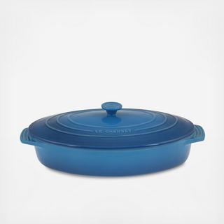 Covered Oval Casserole Dish