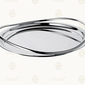 Christofle Silver Plated Round Serving Tray