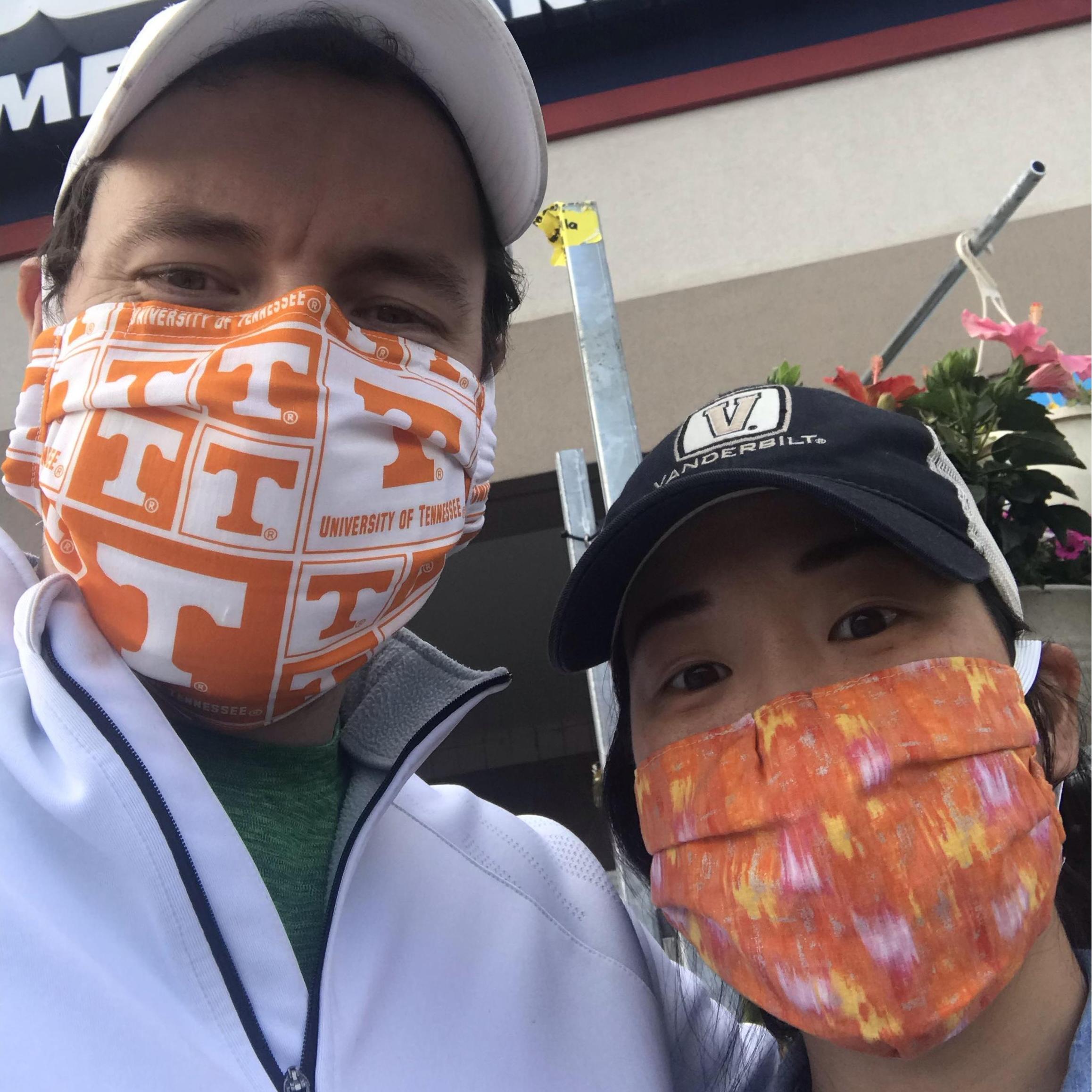 We wear masks to stay safe!