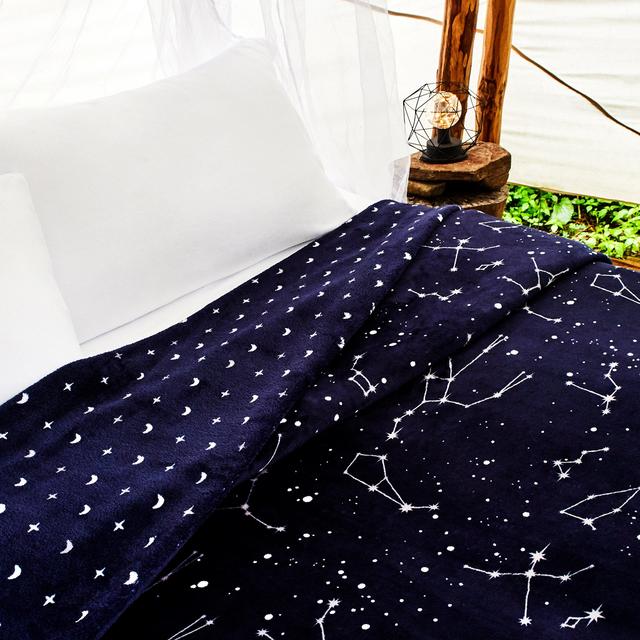 Galaxies Away Reversible Bed Blanket King