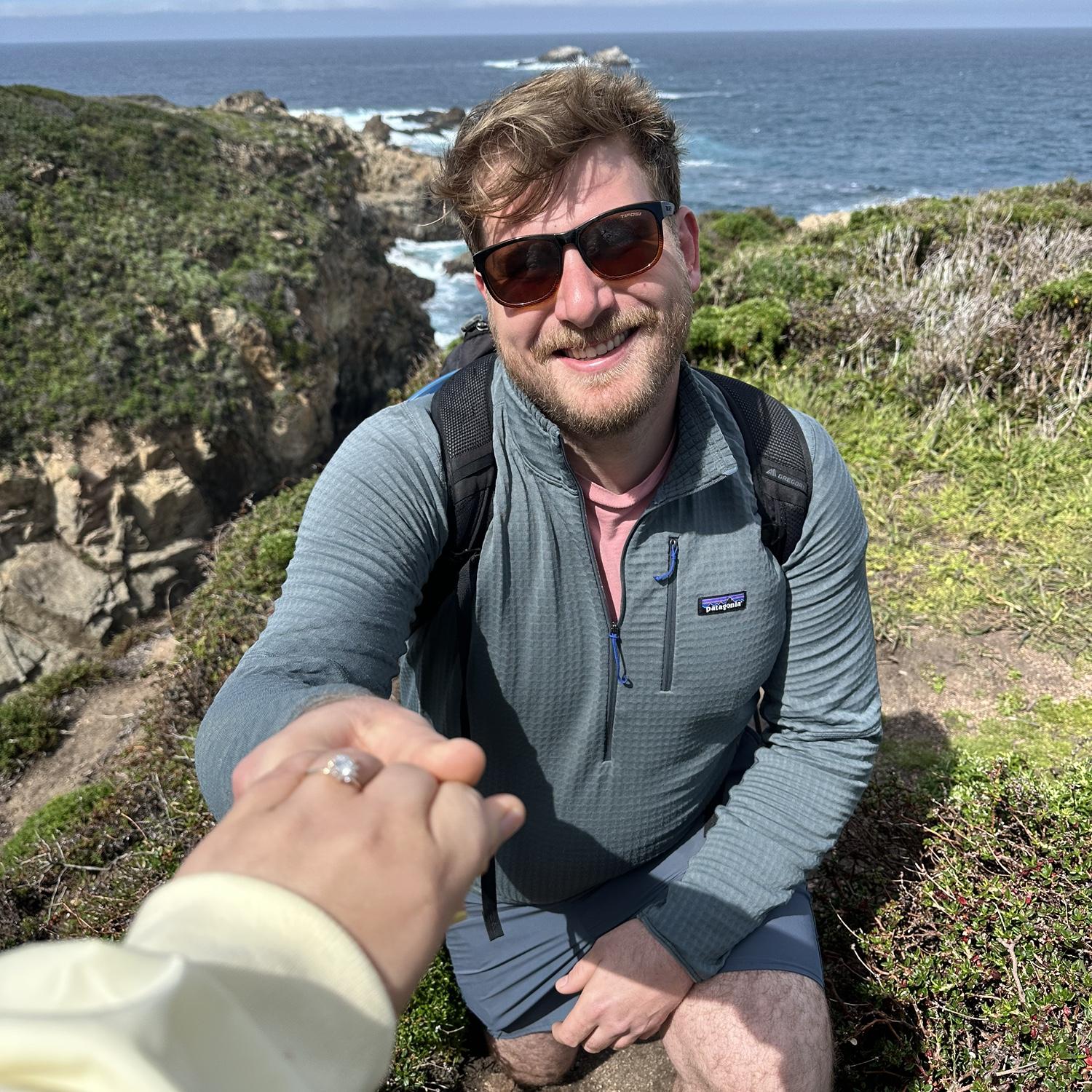 Nicholas asking Lauren to marry him! | March 2025 in Big Sur, CA