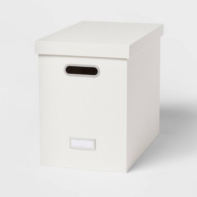 Canvas Hanging File Organizer with Lid Cream - Brightroom™