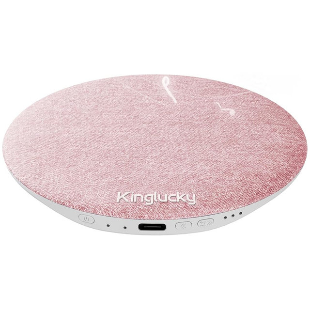 Kinglucky Pillow Speaker for Sleeping, Mini Bluetooth Speaker Under Pillow with Built-in Pink Noise White Noise Sound Machine for Sleeping, Headphone-Free Sleep Speaker for Side Sleeper Pink