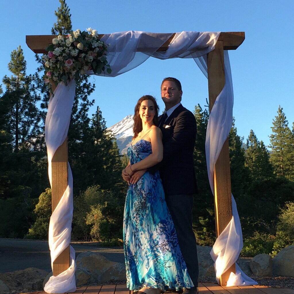 Our first wedding together