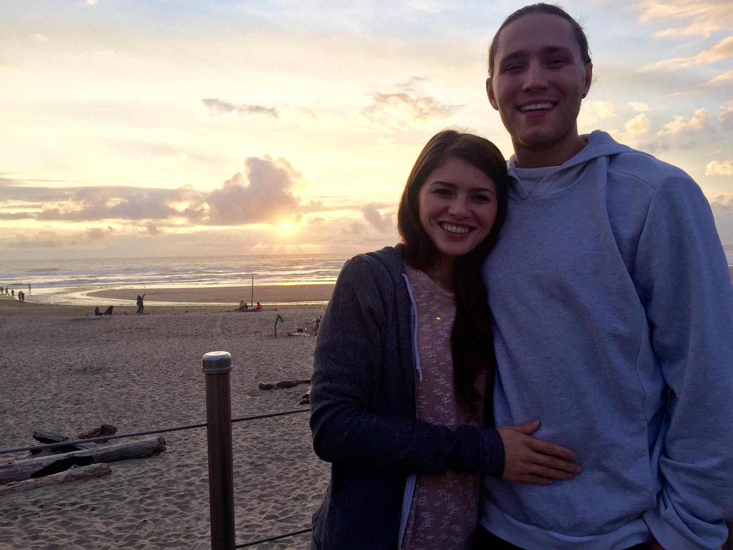 Our first anniversary, we went back to where we met!
