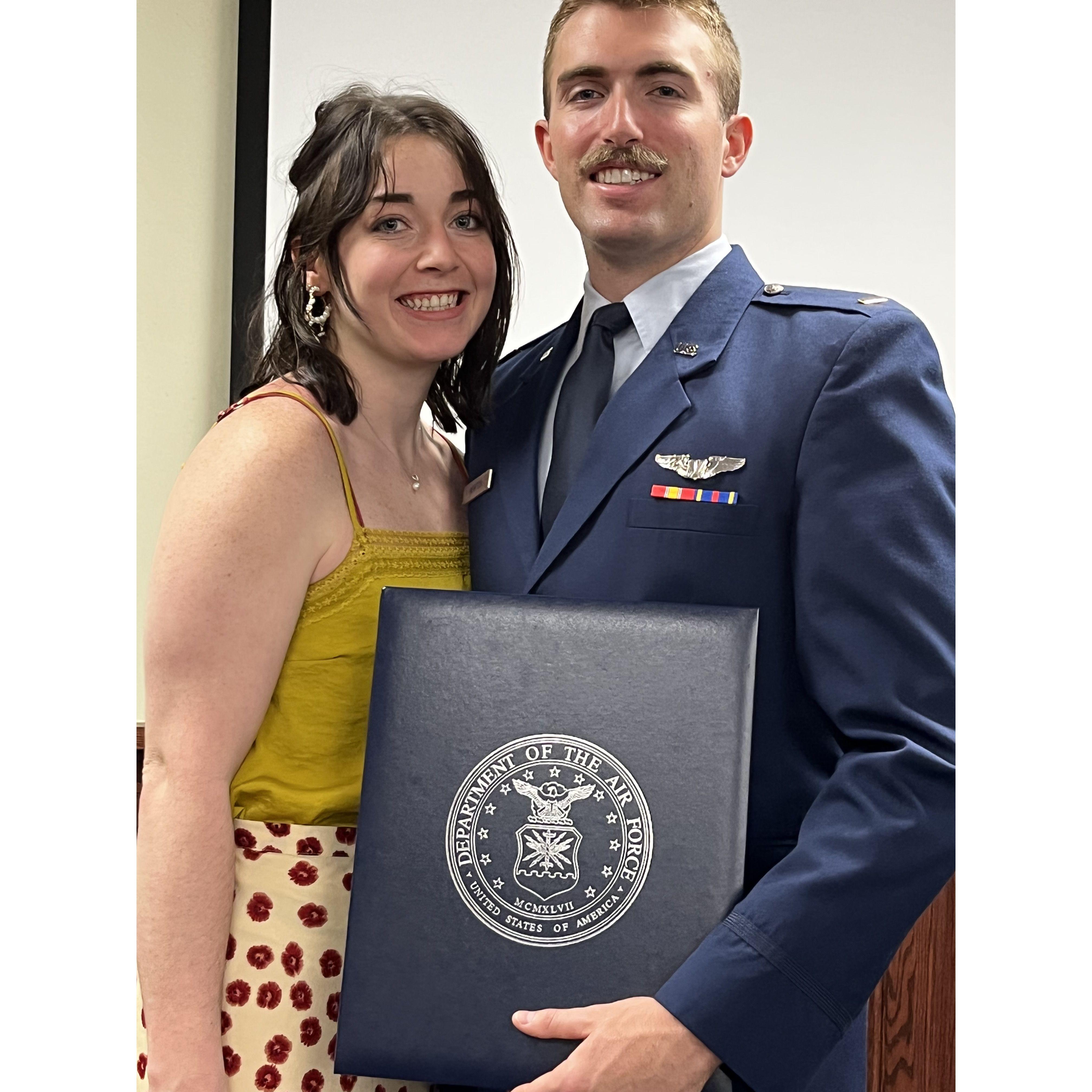 Ol boy becoming a man and the newest AF pilot!