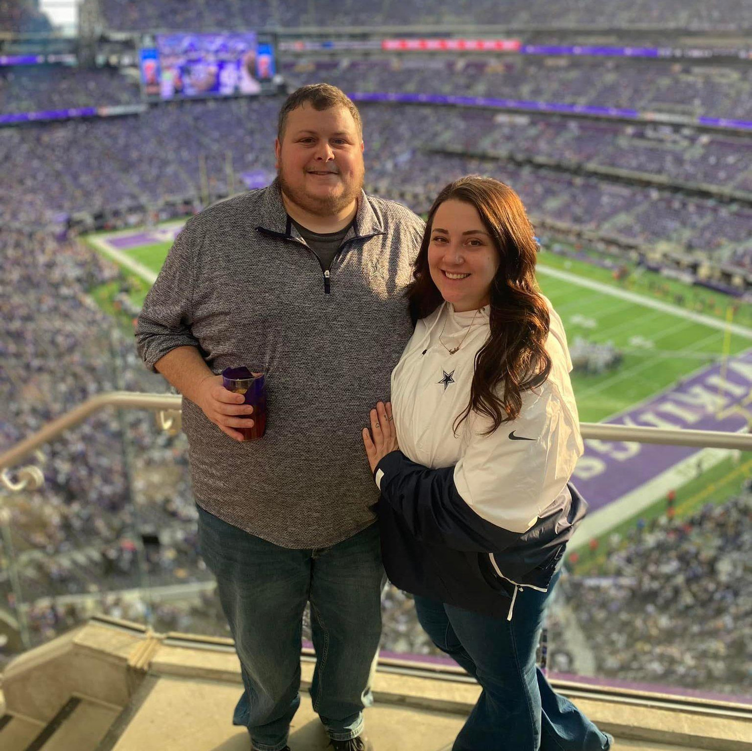 Our first NFL game together.