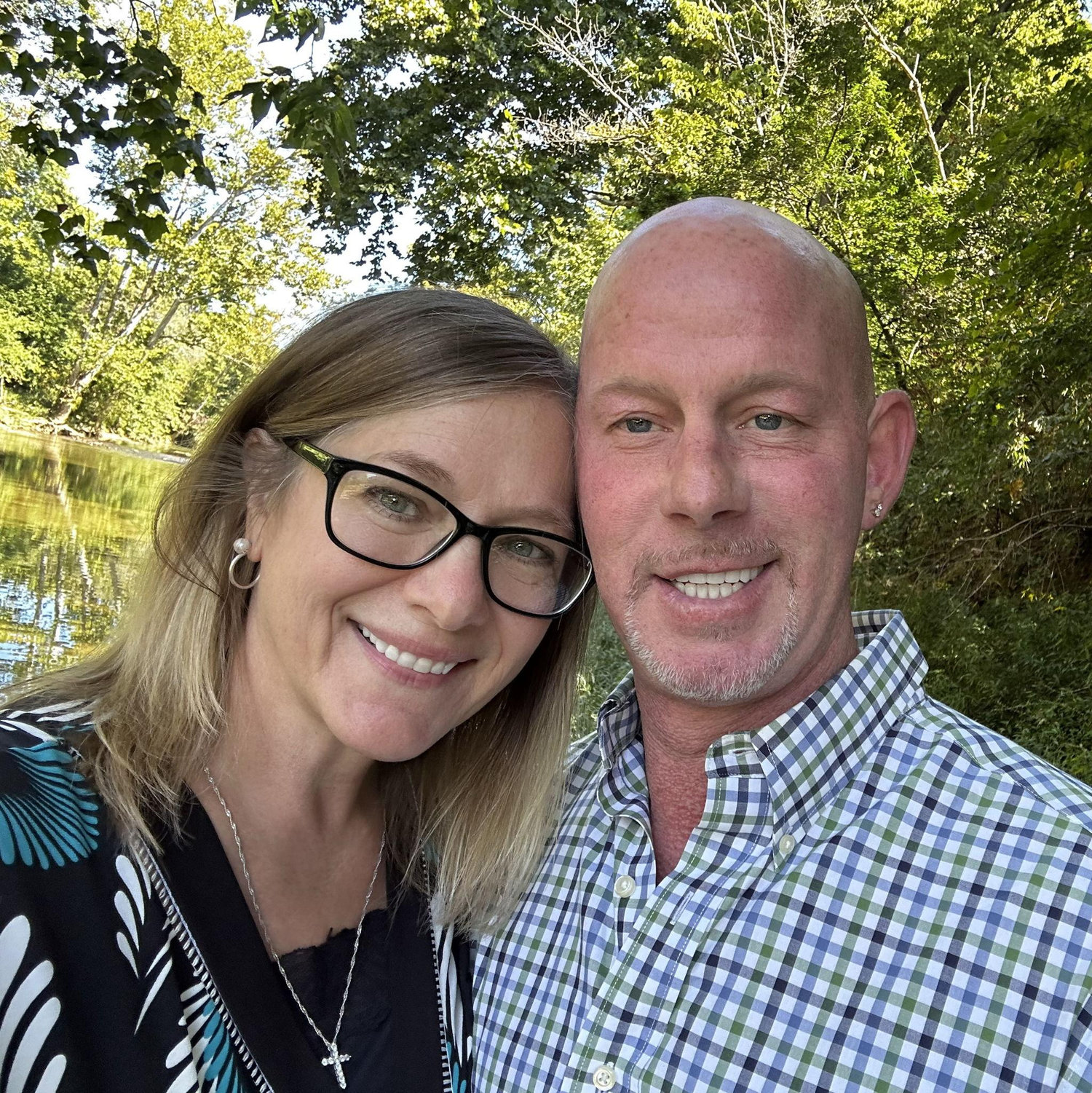 The first Sunday we went to church together. After church, Sarah took James to Floyds Fork at Broad Run Park.
