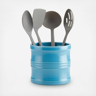 Ceramics Tool Crock with Partition Insert