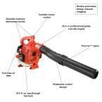 170 MPH 453 CFM 25.4 cc Gas 2-Stroke Cycle Handheld Leaf Blower