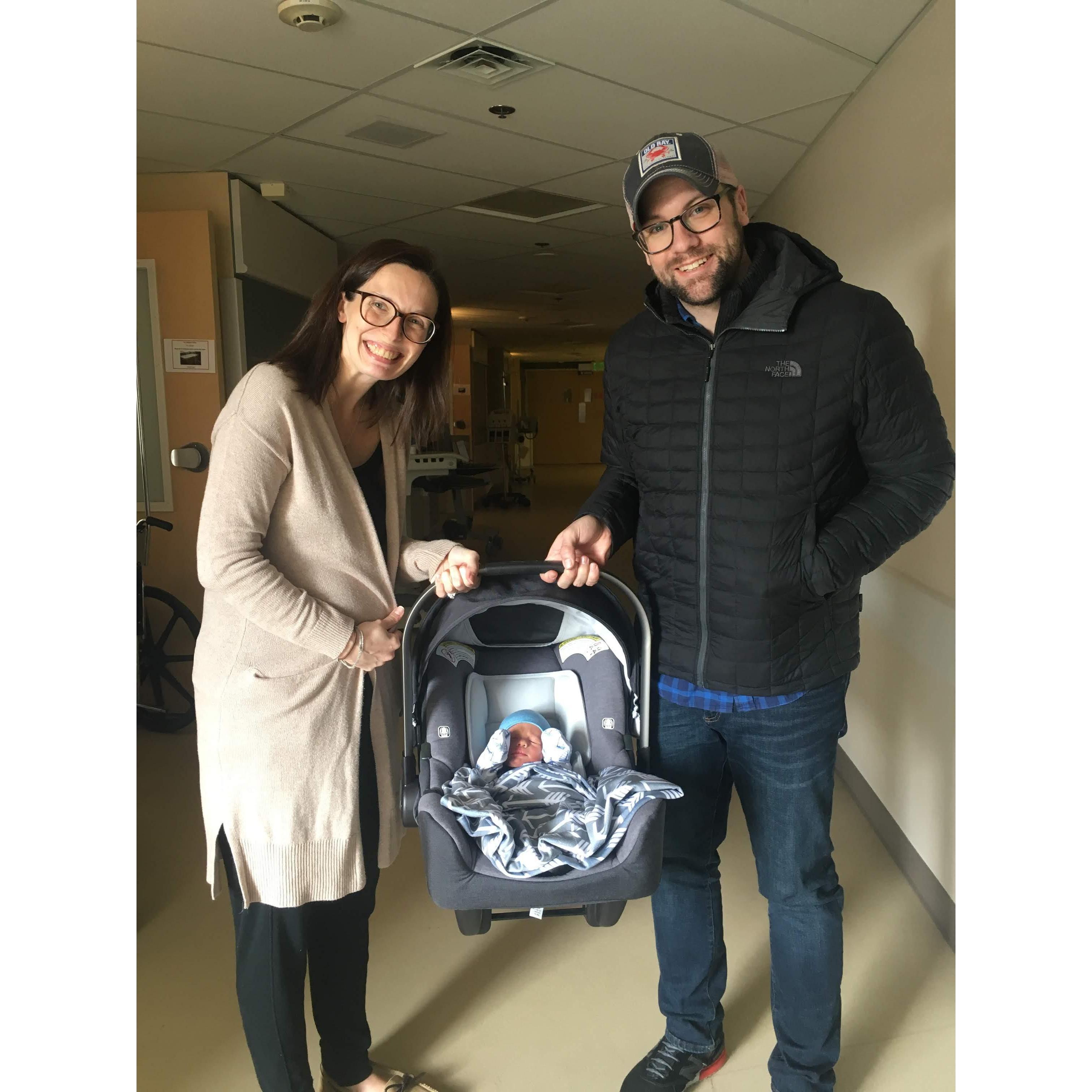 and then there were three!
Hunter Edward Thayer - March 29, 2018
